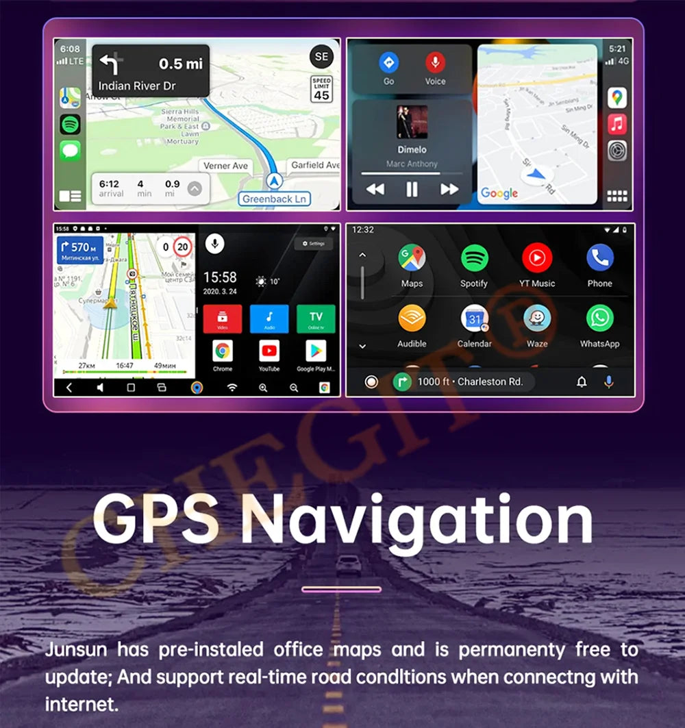 Android 13 Universal 7/9/10" car radio - GPS CarPlay