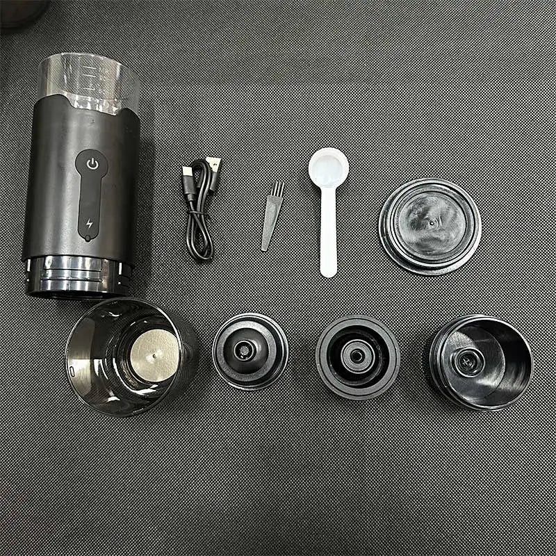 Cafetière Portable Rechargeable - Café Moulu & Capsules