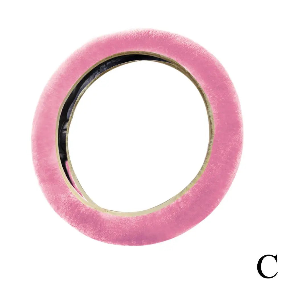 Super Soft Plush Steering Wheel Cover 37/38cm - Faux Fur