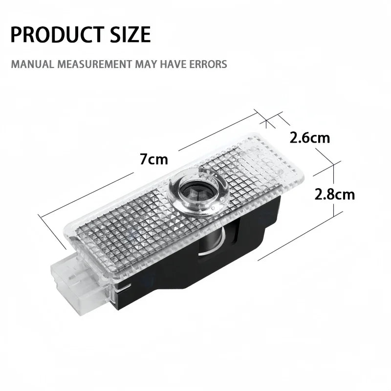 2pcs New LED Car Door Welcome Courtesy Lamp Projector Light For BMW 50th F12 F13 F30 E60 E65 E66 E63 F01 F02 X1 X3 4 5 6 7 Serie