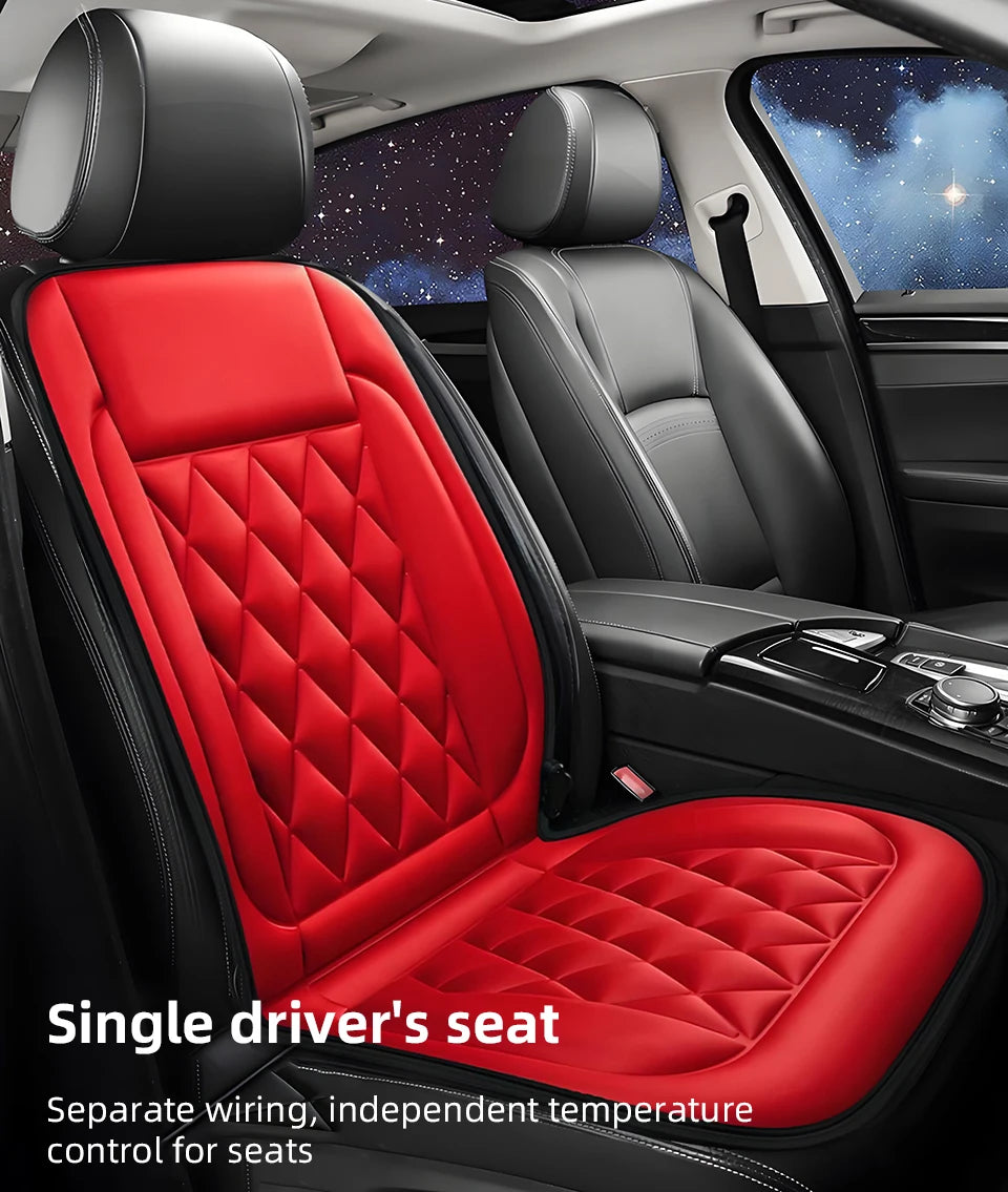 Car Heat Seat Cushion Electric Heating Mat Universal Winter New Design 12V/24V Seat Pad For Vehicles Heating Cushion Covers
