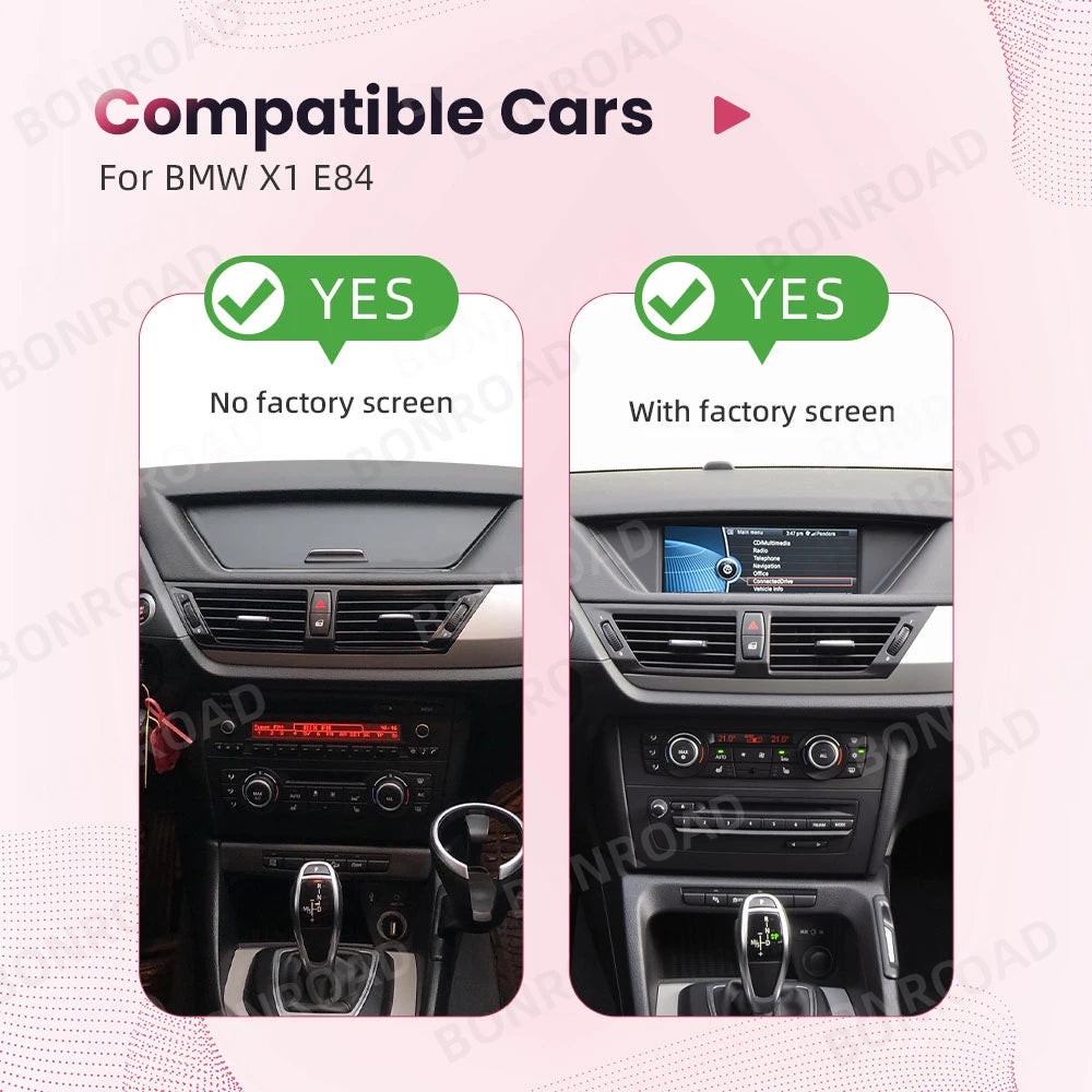 Autoradio BMW X1 E84 BONROAD - CarPlay Android Auto GPS