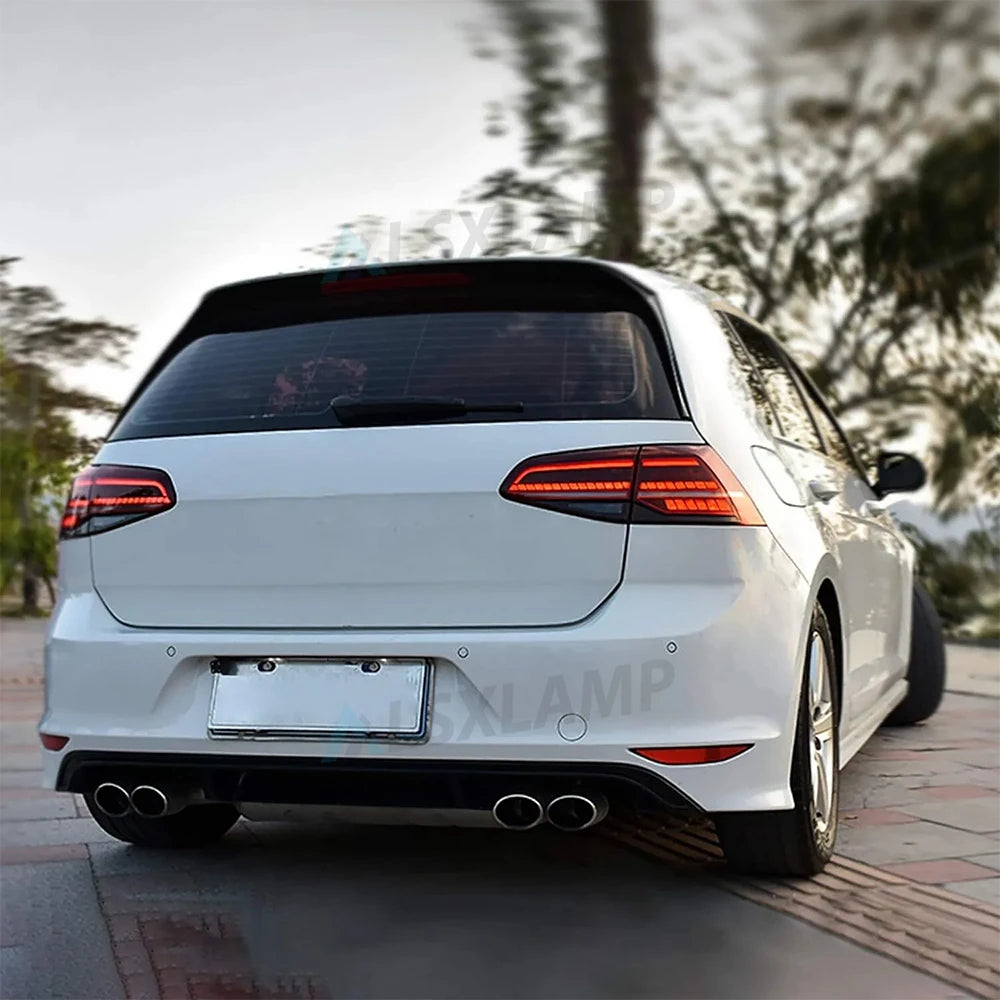 LED Tail Lights Assembly For Volkswagen Golf 7 2015 2016 2017 Tail Light Sequential Signal Light Modified Rear Lamps