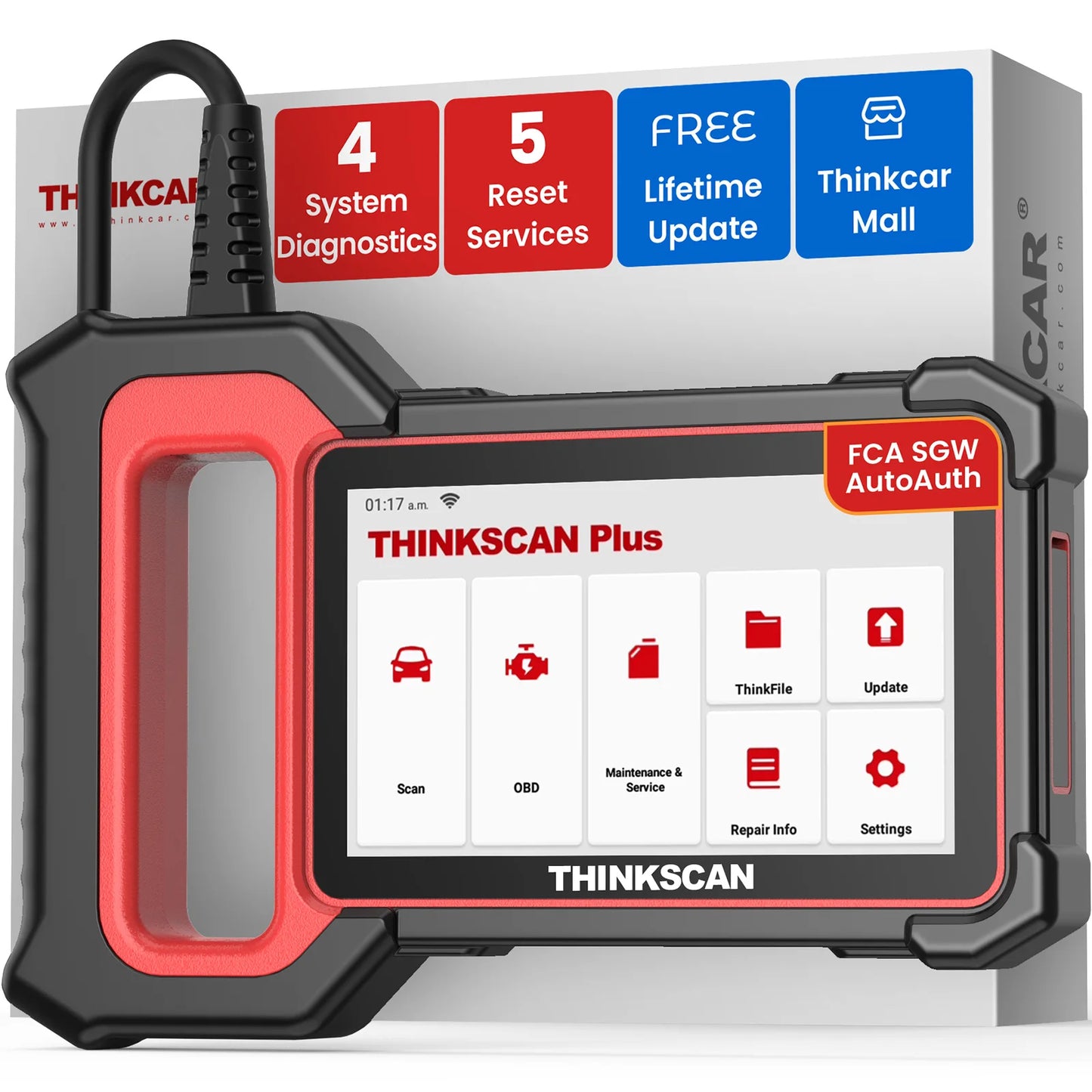 Thinkscan Plus S7 OBD2 Scanner Car Diagnostic Scanner for Engine ABS Transmission AC BCM IC Airbag Code Reader Auto Scan Tools