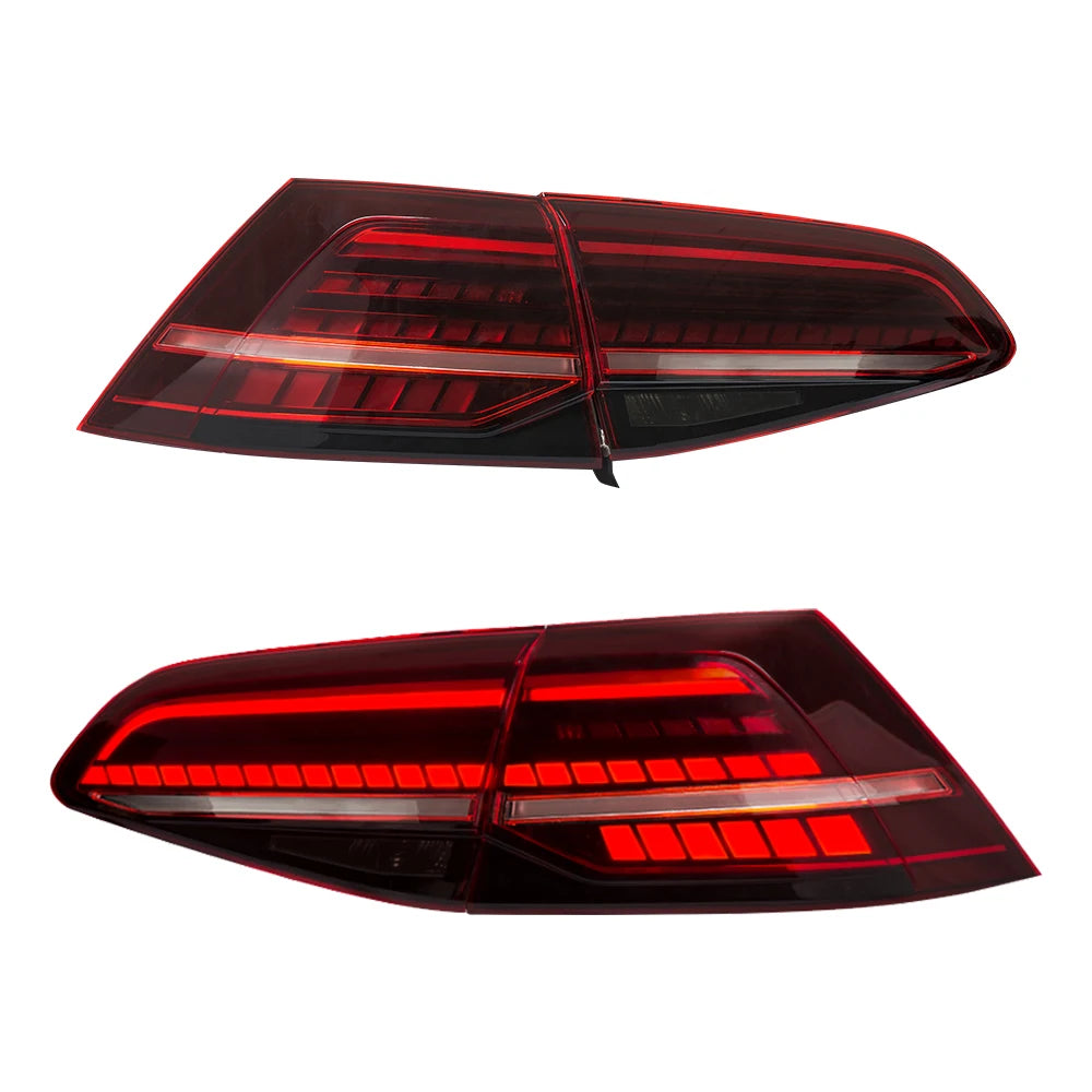 LED Tail Lights Assembly For Volkswagen Golf 7 2015 2016 2017 Tail Light Sequential Signal Light Modified Rear Lamps