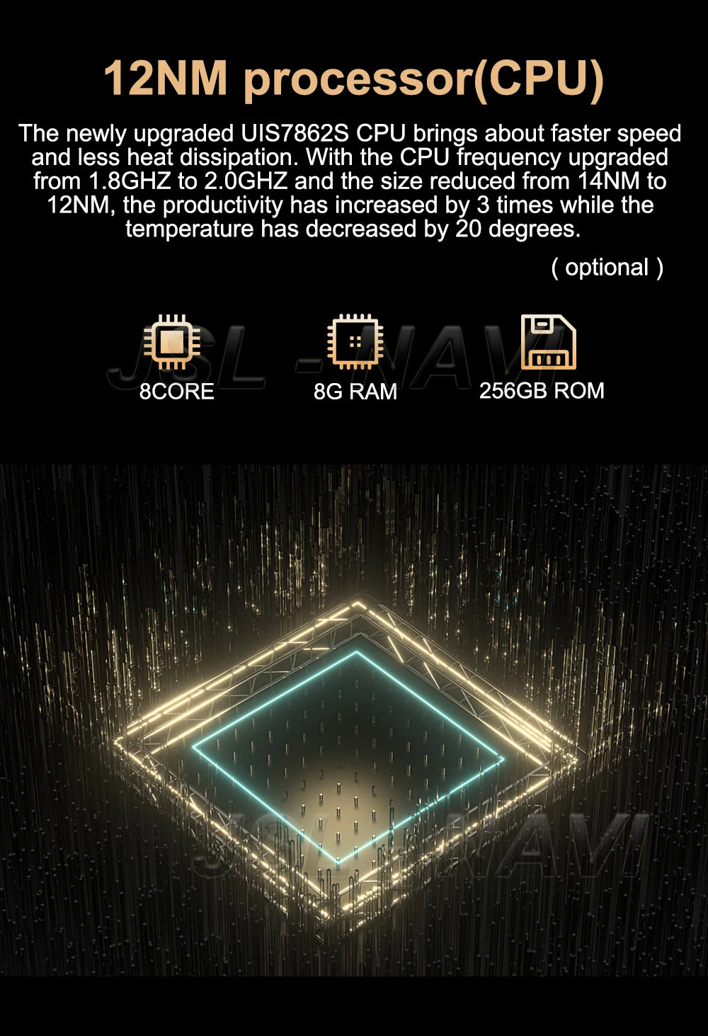 Android 15 QLED 7" car radio - CarPlay GPS 2 Din