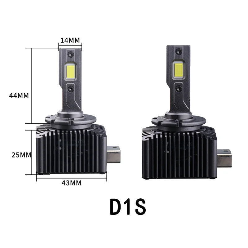 D1S D3S LED Headlights HID D2S D4S D8S 70W Auto lamp High Low Beam D2R D4R CANBUS Led Two-sided CSP Chip 6000K Plug&amp;Play 12V 24V