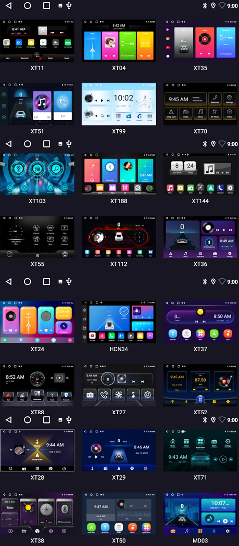 Android 13 Universal 7/9/10" car radio - GPS CarPlay