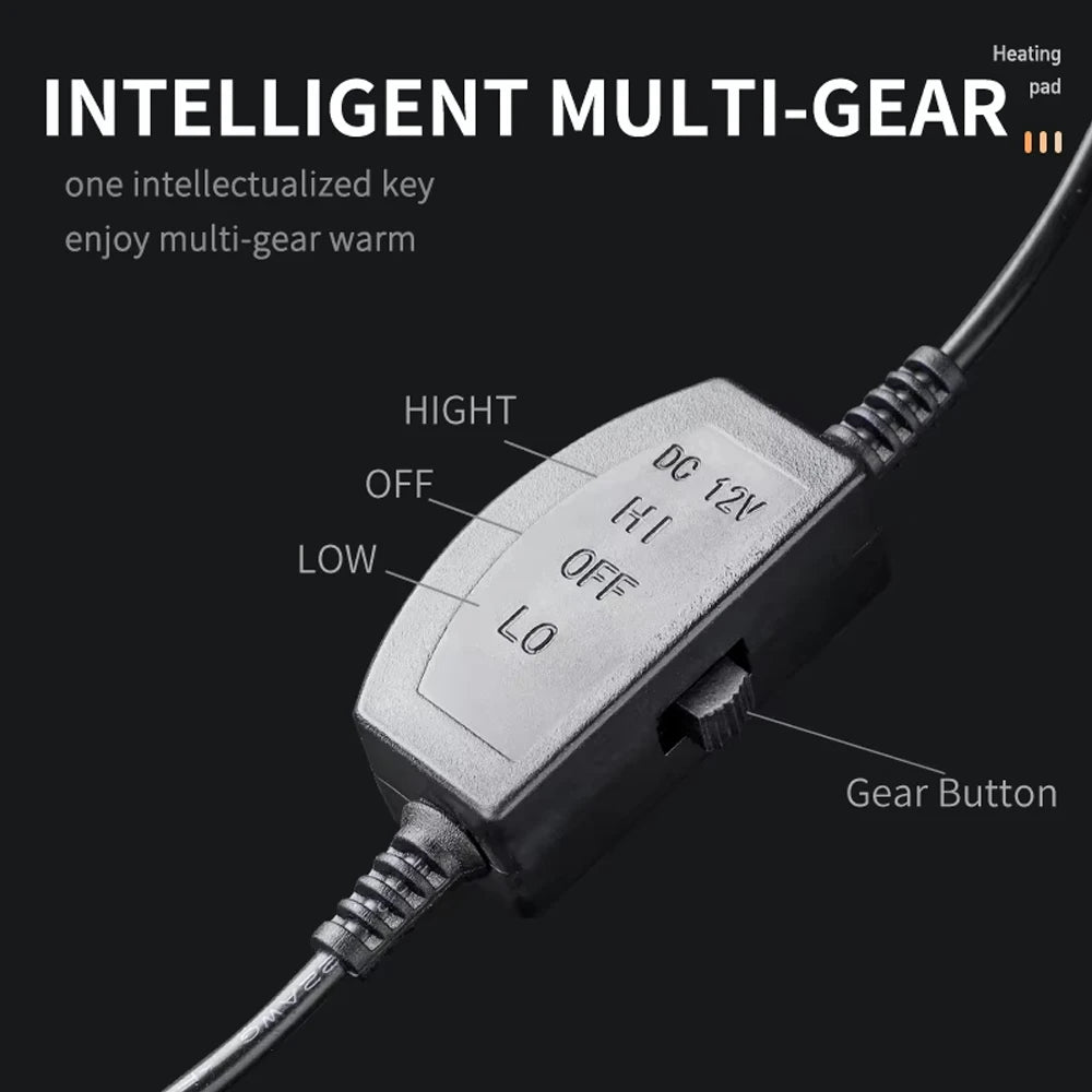 1/2PCS Heated Seat Cushion 12V Heating Car Seat Cushion Comfortable Seat Cover Winter Seat Cushion Driver or Passenger for Cars