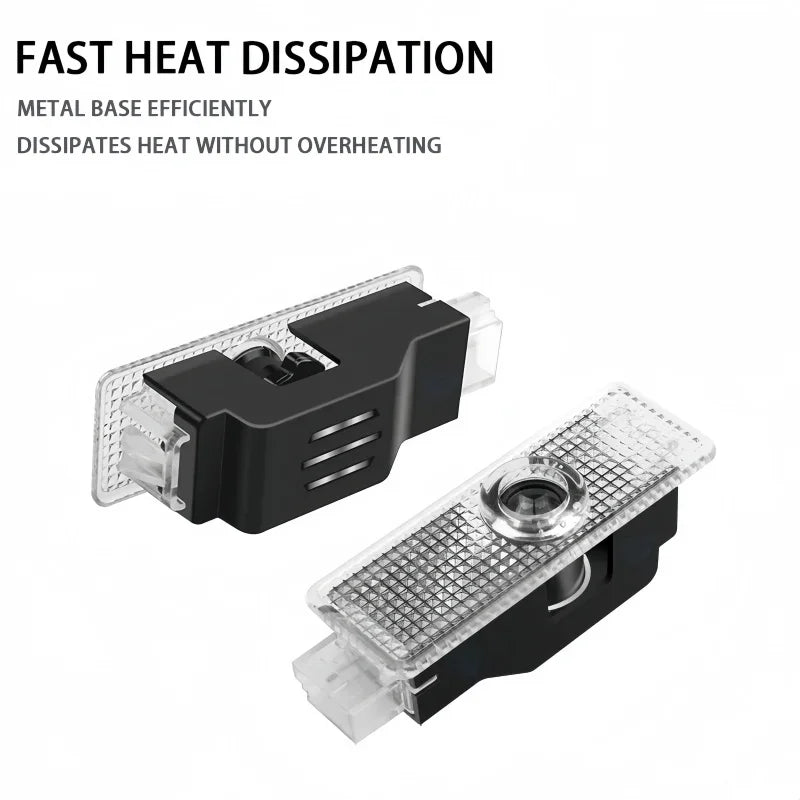 2pcs New LED Car Door Welcome Courtesy Lamp Projector Light For BMW 50th F12 F13 F30 E60 E65 E66 E63 F01 F02 X1 X3 4 5 6 7 Serie