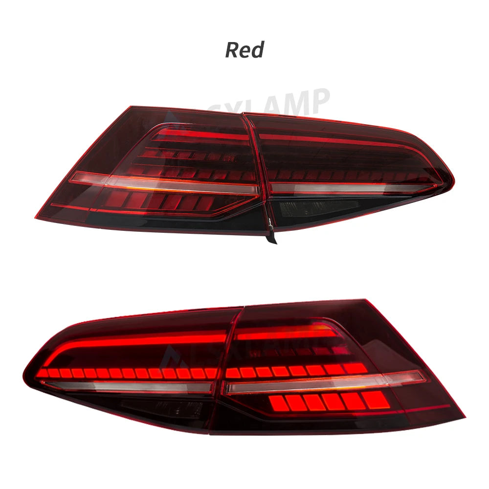 LED Tail Lights Assembly For Volkswagen Golf 7 2015 2016 2017 Tail Light Sequential Signal Light Modified Rear Lamps