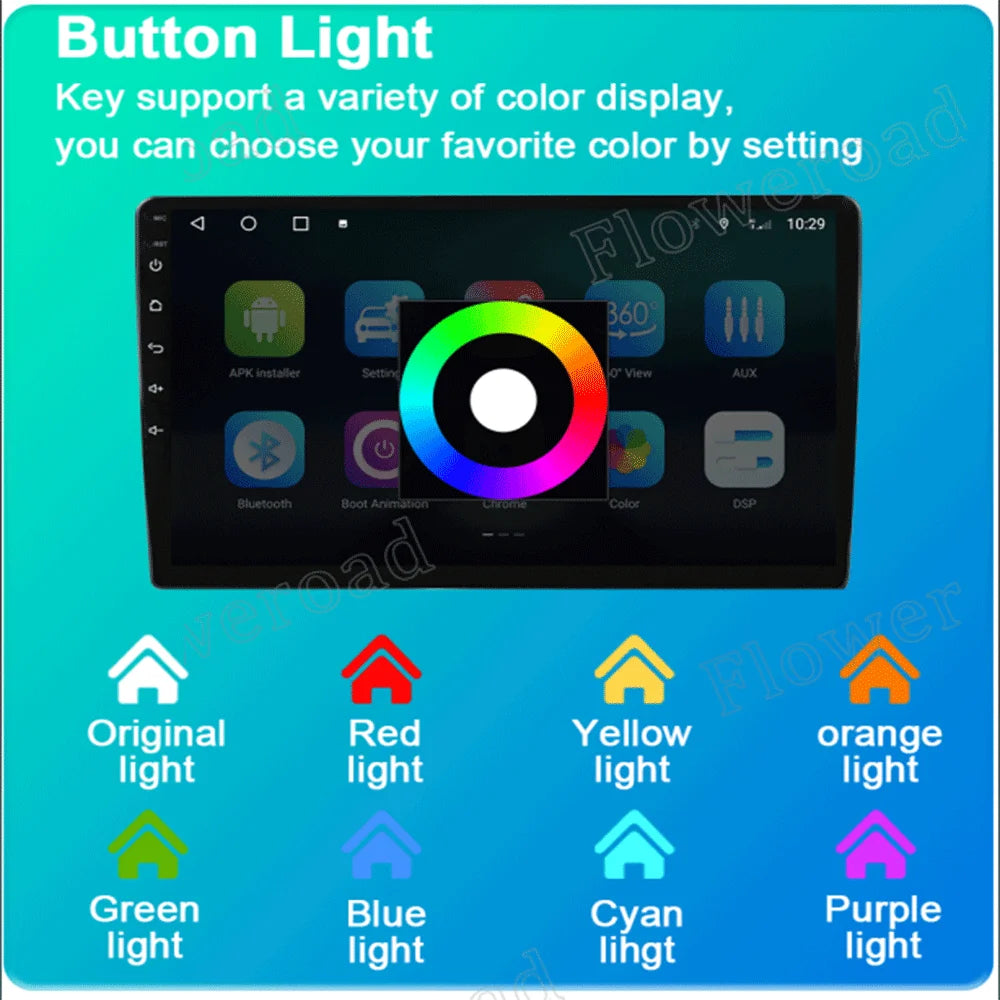 Android 15 QLED 7" car radio - CarPlay GPS 2 Din