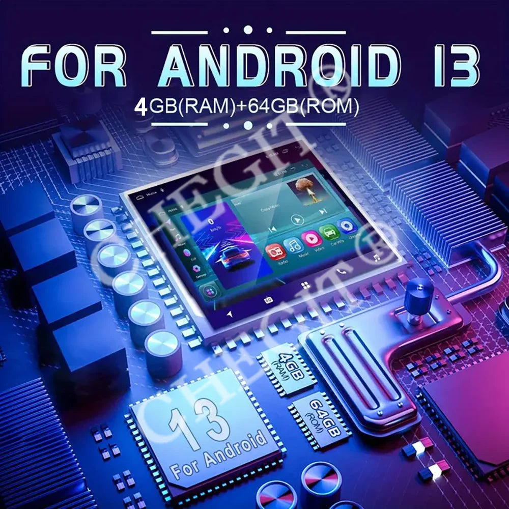 Android 13 Universal 7/9/10" car radio - GPS CarPlay