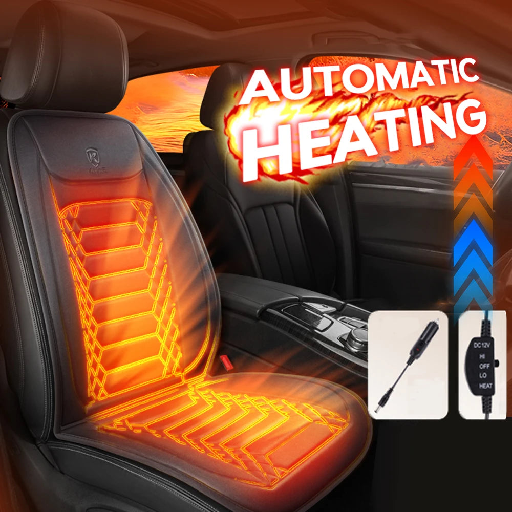 1/2PCS Heated Seat Cushion 12V Heating Car Seat Cushion Comfortable Seat Cover Winter Seat Cushion Driver or Passenger for Cars