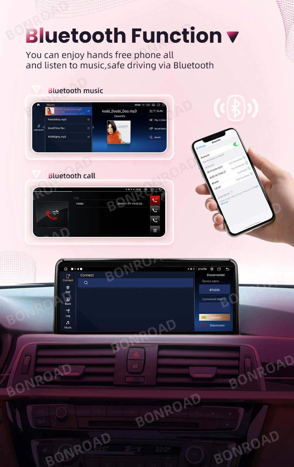 Autoradio BMW X1 E84 BONROAD - CarPlay Android Auto GPS